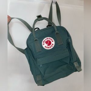 Green Fjallraven Kanken Mini Backpack